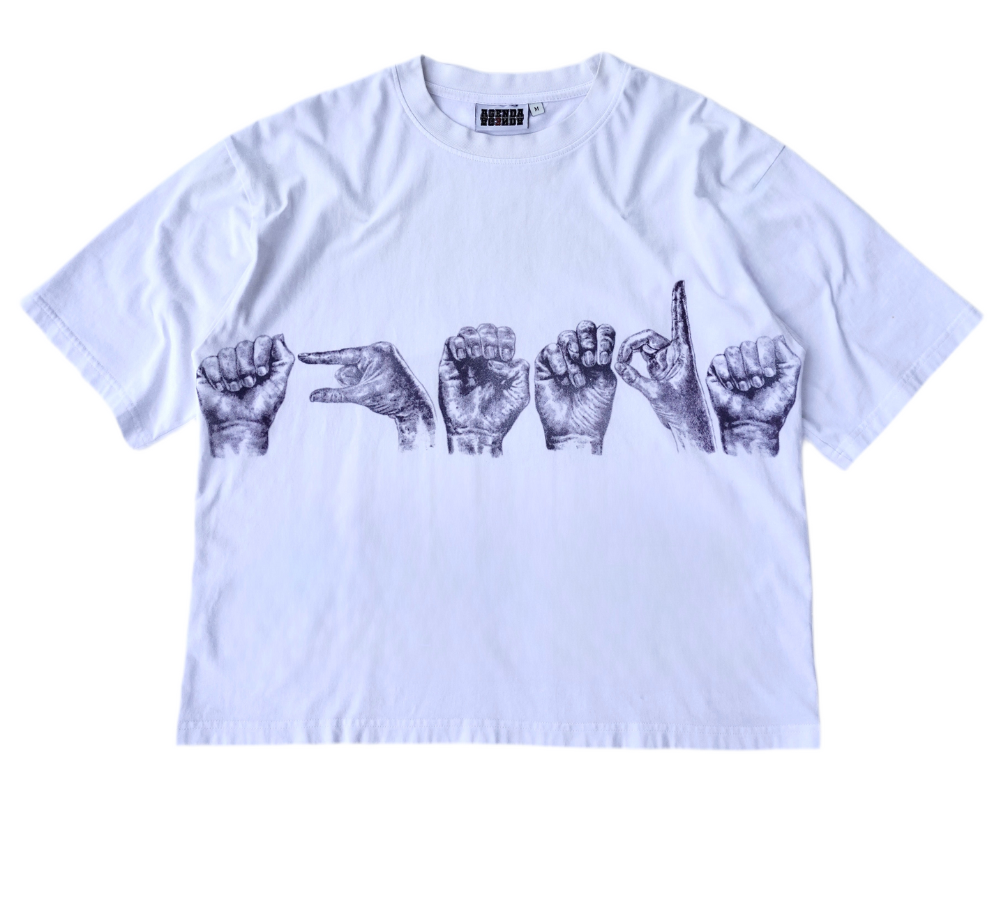White "ASL" Tee