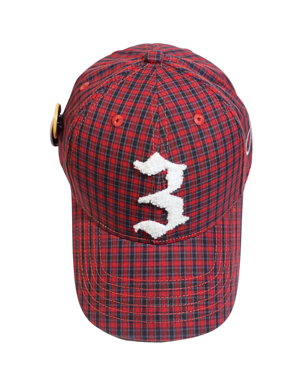 Red "Picnic" Plaid Cap