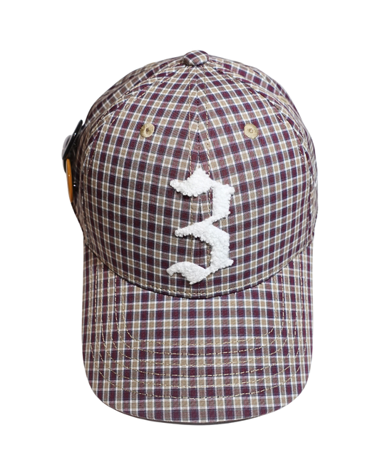 Brown "Picnic" Plaid Cap