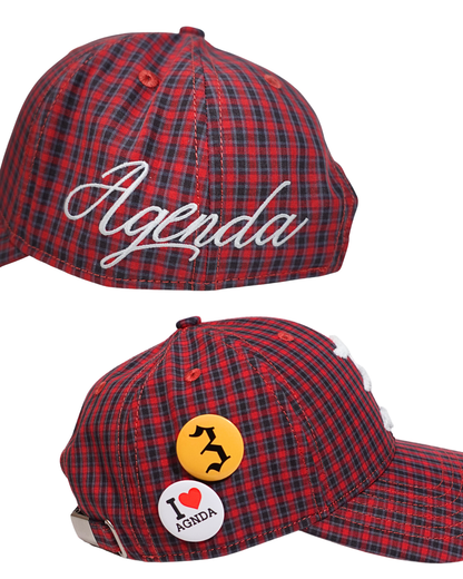 Red "Picnic" Plaid Cap