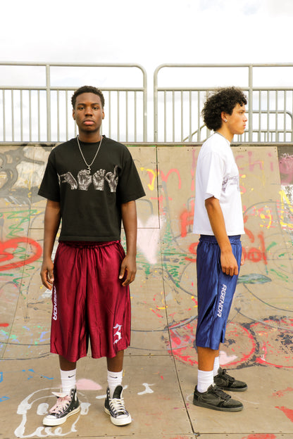 Maroon "Blacktop" Shorts