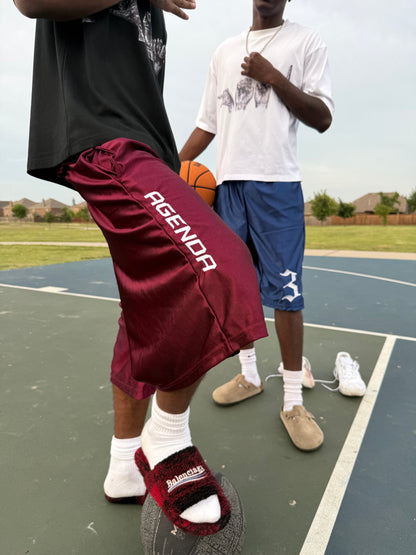 Maroon "Blacktop" Shorts