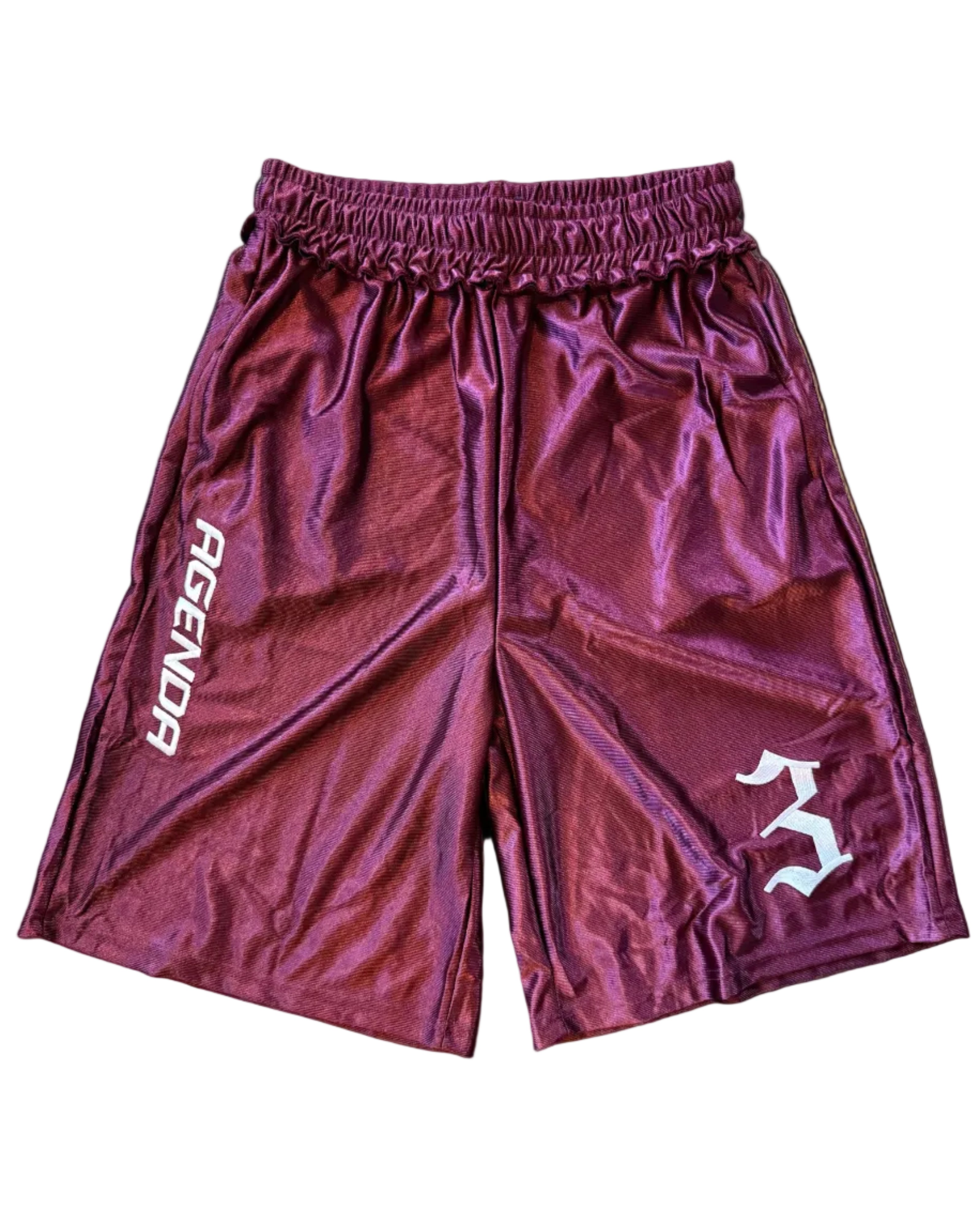Maroon "Blacktop" Shorts