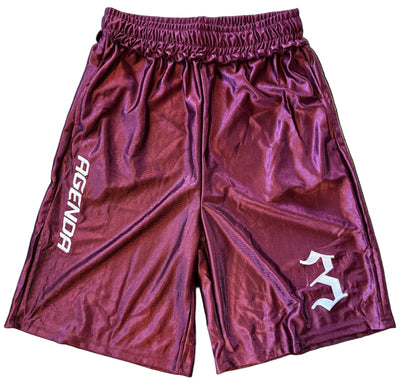 Maroon "Blacktop" Shorts