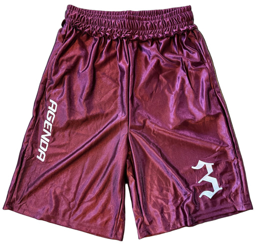 Maroon "Blacktop" Shorts